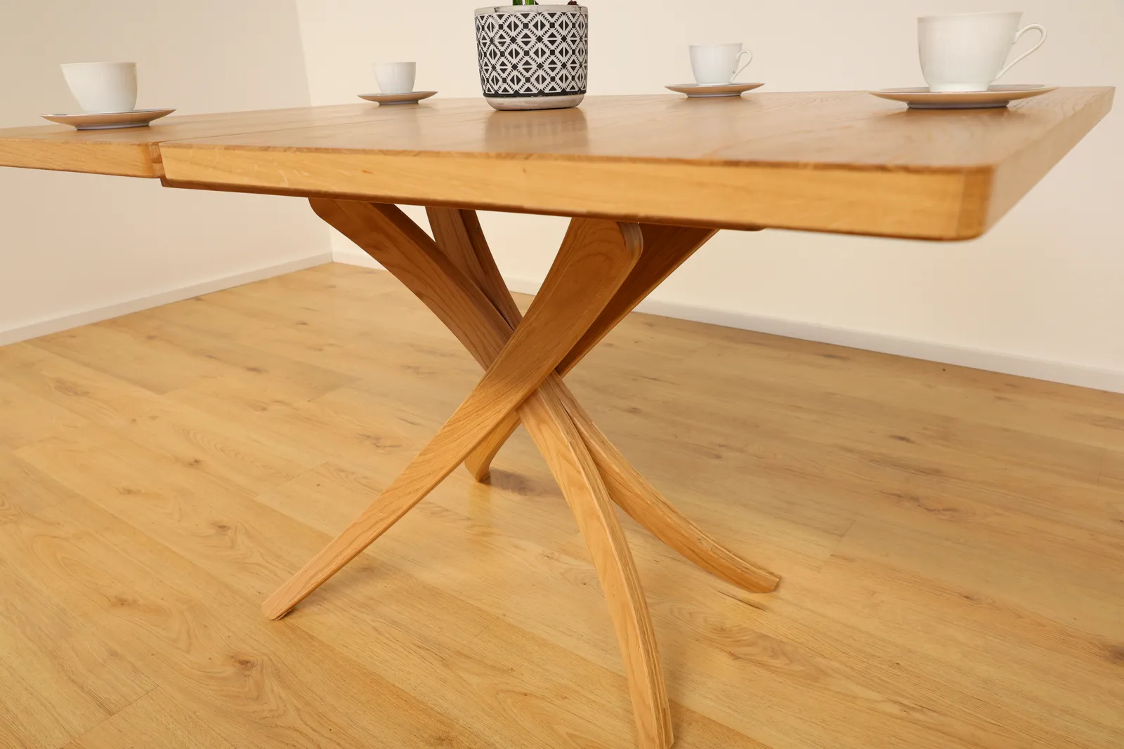 The Transform European Oak Square Extendable Table – product view 11