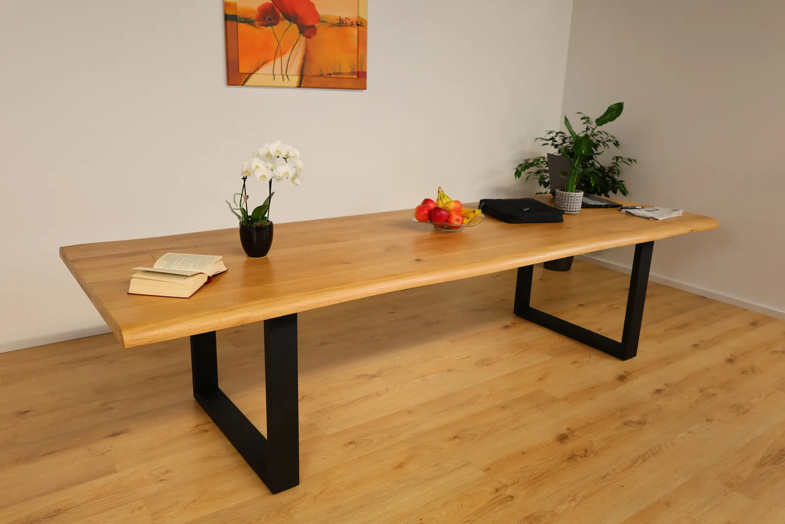 The Horizon XL Live-Edge European Oak Dining Table – product view 5
