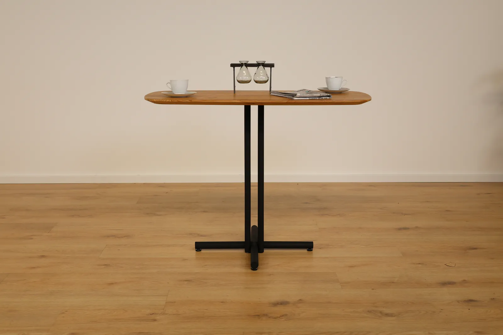The Nexus Laptop Stand European Oak Side Table – product view 5