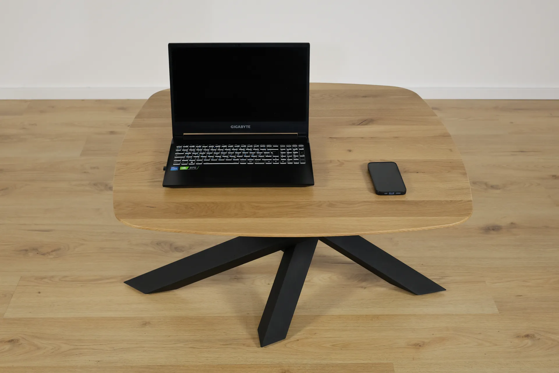 The Haven Soft-Square European Oak Coffee Table – product view 2