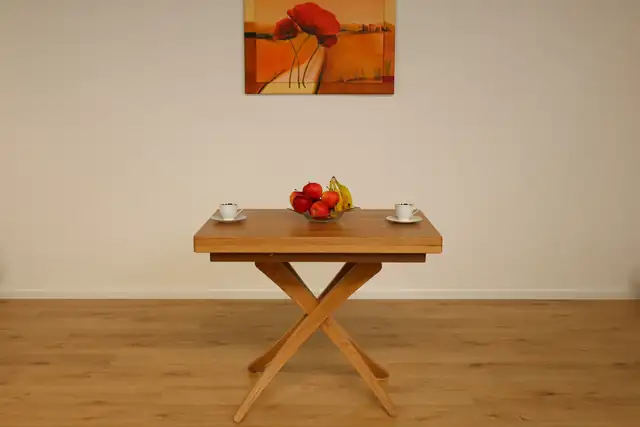 The Transform European Oak Square Extendable Table