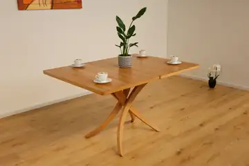 Multifunktionstisch Eiche Massiv – Couchtisch wird Esstisch – Produktansicht 7
