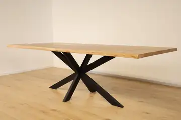 Solid Oak Dining Table with Natural Edge – product view 10