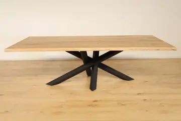 Solid Oak Dining Table with Natural Edge – product view 7