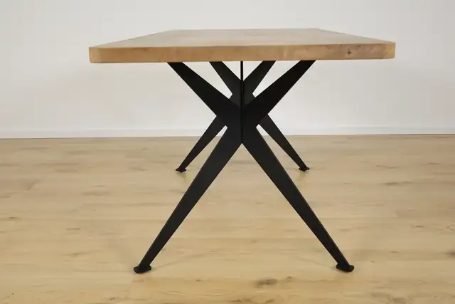 The Element Rectangular Oak Dining Table with Spider Base